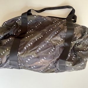Pink Cameo Duffle Bag that folds up